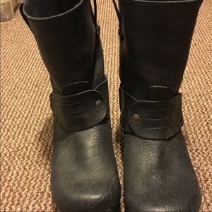 Sanita Black clog boots